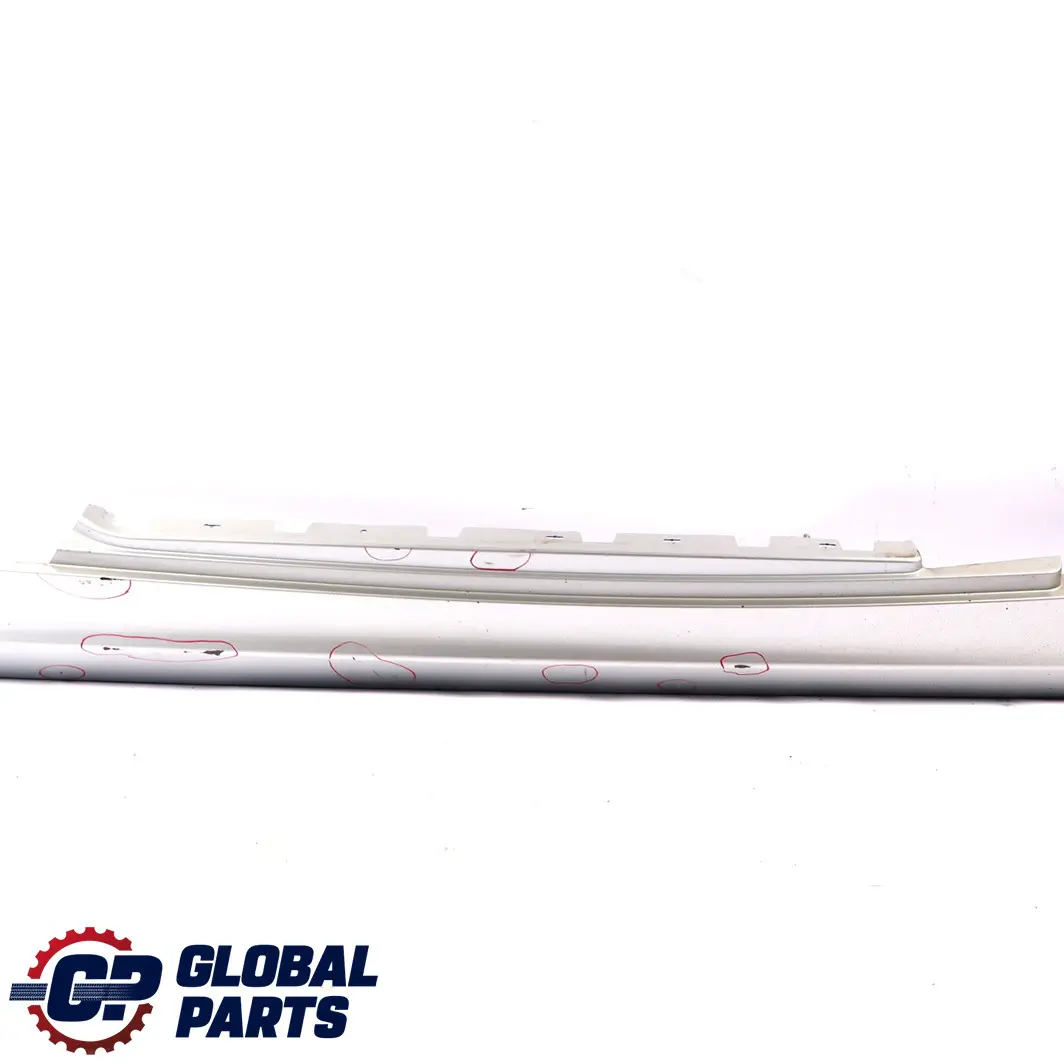 £*BMW 1 E87 LCI Cover Sill Strip Side Skirt Cover Right O/S Titansilber Silver to with Part number 51770036144 £*BMW 1 E87 LCI Cover Sill Strip Side Skirt Cover Right O/S Titansilber Silver - SKU 0036144-TS7 - Part number 51770036144