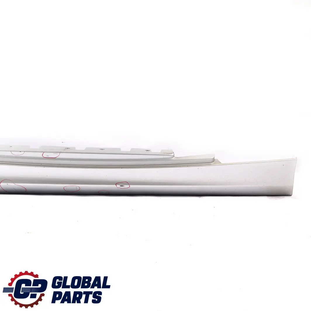  £*BMW 1 E87 LCI Cover Sill Strip Side Skirt Cover Right O/S Titansilber Silver - SKU 0036144-TS7 - Part number 51770036144