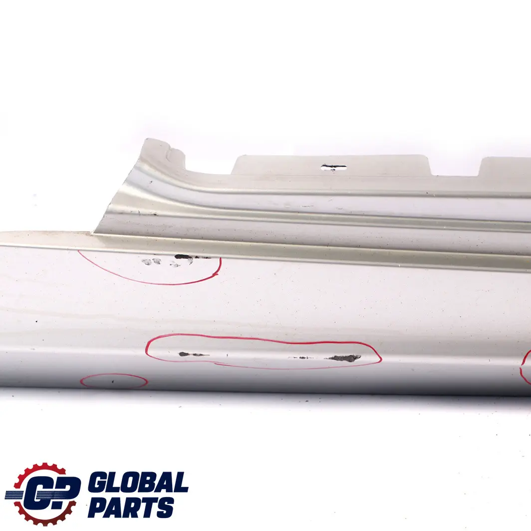  £*BMW 1 E87 LCI Cover Sill Strip Side Skirt Cover Right O/S Titansilber Silver - SKU 0036144-TS7 - Part number 51770036144