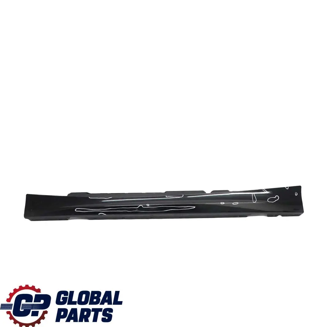 BMW 1 E87N LCI 6 Sill Strip Side Skirt Left N/S Schwarz 2 Black - 668 - SKU 0036145-SCH6 - Part number 0036145