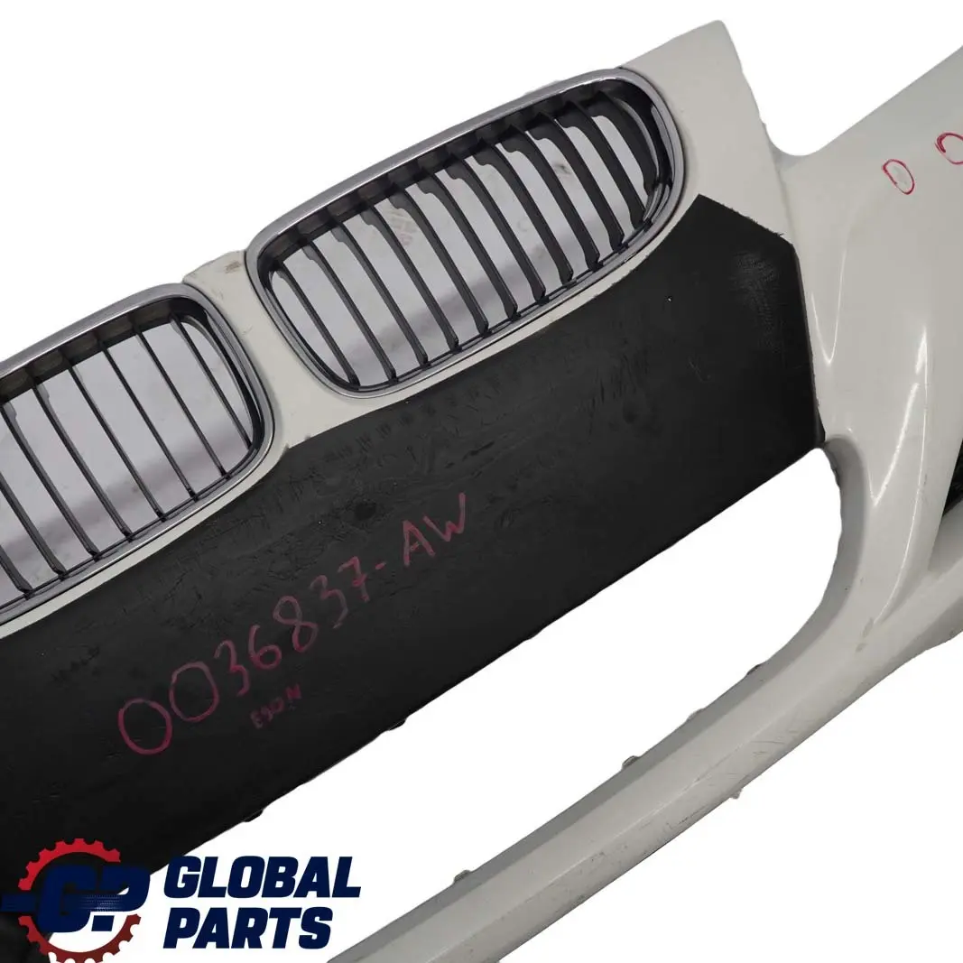 Front Bumper Trim Panel Complete Alpinweiss 3 White - 300 to BMW E90 E91 LCI with Part number 0036838 BMW E90 E91 LCI Front Bumper Trim Panel Complete Alpinweiss 3 White - 300 - SKU 0036837-AW - Part number 0036838