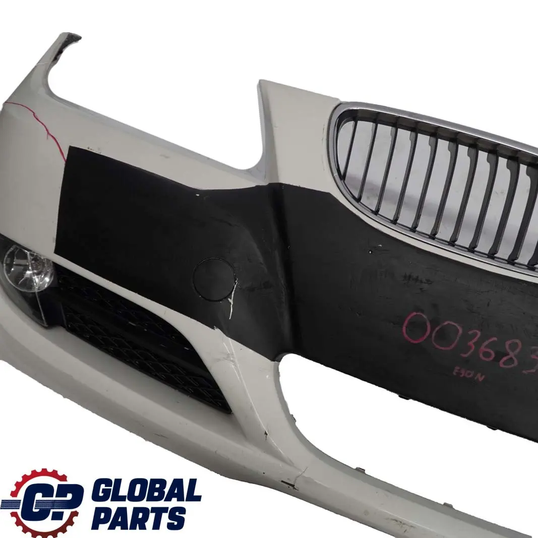 BMW E90 E91 LCI Front Bumper Trim Panel Complete Alpinweiss 3 White - 300 - SKU 0036837-AW - Part number 0036838