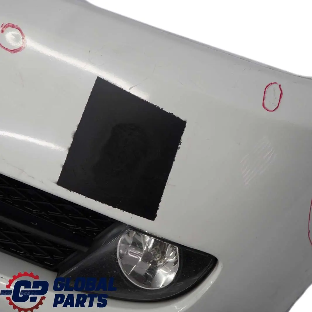 BMW E90 E91 LCI Front Bumper Trim Panel Complete Alpinweiss 3 White - 300 - SKU 0036837-AW - Part number 0036838