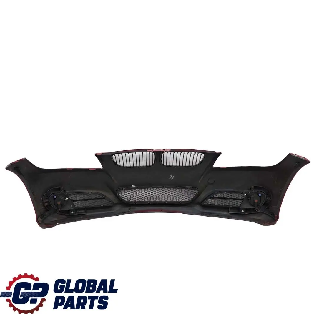 BMW 3 E90 E91 LCI Front Bumper Trim Panel Complete Karmesinrot Crimson Red A61 - SKU 0036837-KAR - Part number 0036838