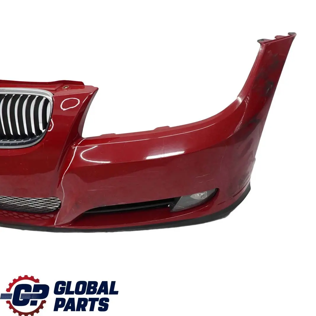 BMW 3 E90 E91 LCI Front Bumper Trim Panel Complete Karmesinrot Crimson Red A61 - SKU 0036837-KAR - Part number 0036838