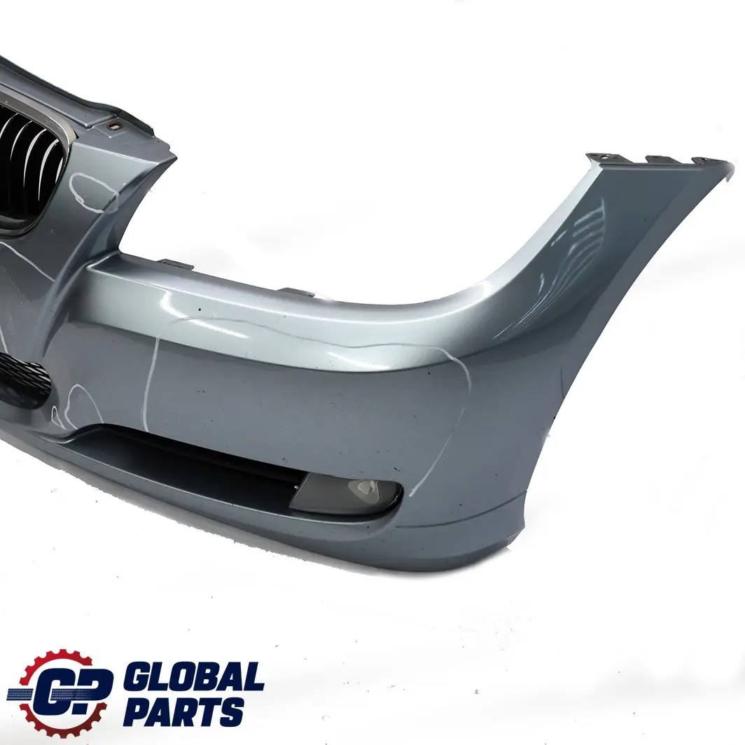 BMW 3 E90 E91 LCI Front Bumper Trim Panel Complete Bluewater Metallic - 896 - SKU 0036837-WB - Part number 0036838