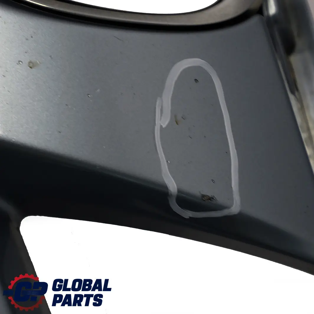 BMW 3 E90 E91 LCI Front Bumper Trim Panel Complete Bluewater Metallic - 896 - SKU 0036837-WB - Part number 0036838
