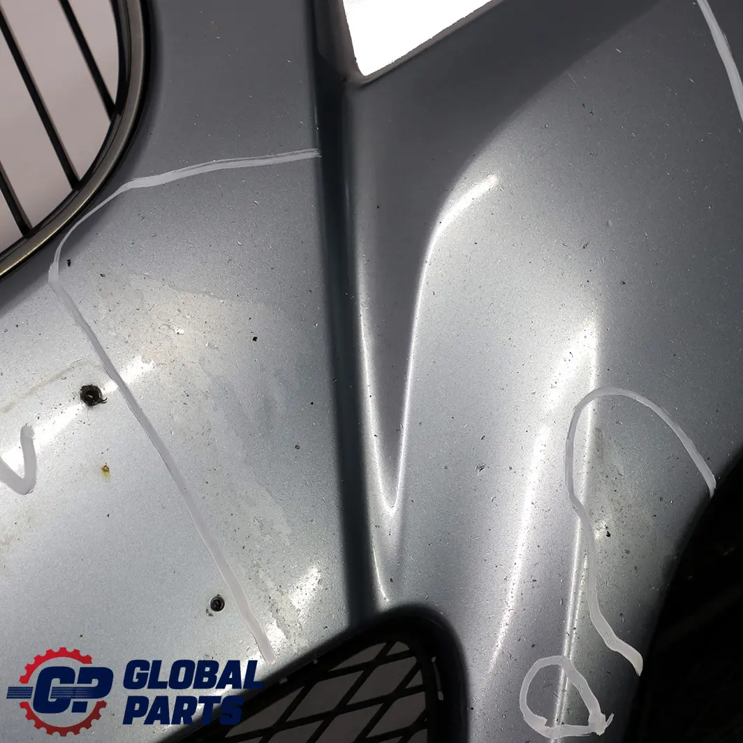 BMW 3 E90 E91 LCI Front Bumper Trim Panel Complete Bluewater Metallic - 896 - SKU 0036837-WB - Part number 0036838