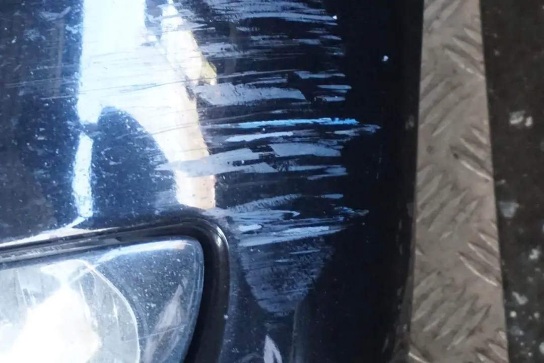 BMW 3 E90 E91 LCI Front Bumper Trim Panel Complete Black Sapphire - 475 - SKU 0036838-BS1 - Part number 0036838