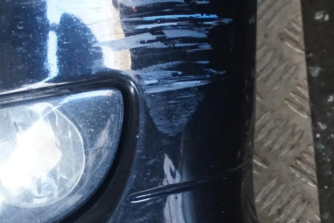 BMW 3 E90 E91 LCI Front Bumper Trim Panel Complete Black Sapphire - 475 - SKU 0036838-BS1 - Part number 0036838