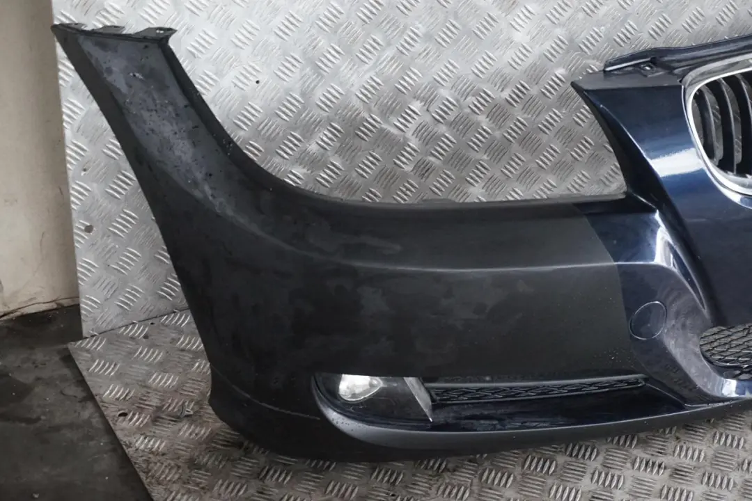 BMW 3 Series E90 E91 LCI Front Bumper Trim Panel Complete Monacoblau Blue A35 - SKU 0036838-MB - Part number 0036838