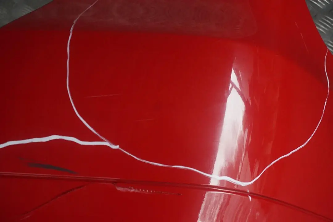 BMW 3 Series E90 LCi Lift Rear Bumper Trim Panel Karmesinrot Crimson Red A61 - SKU 0036874-KAR - Part number 0036874