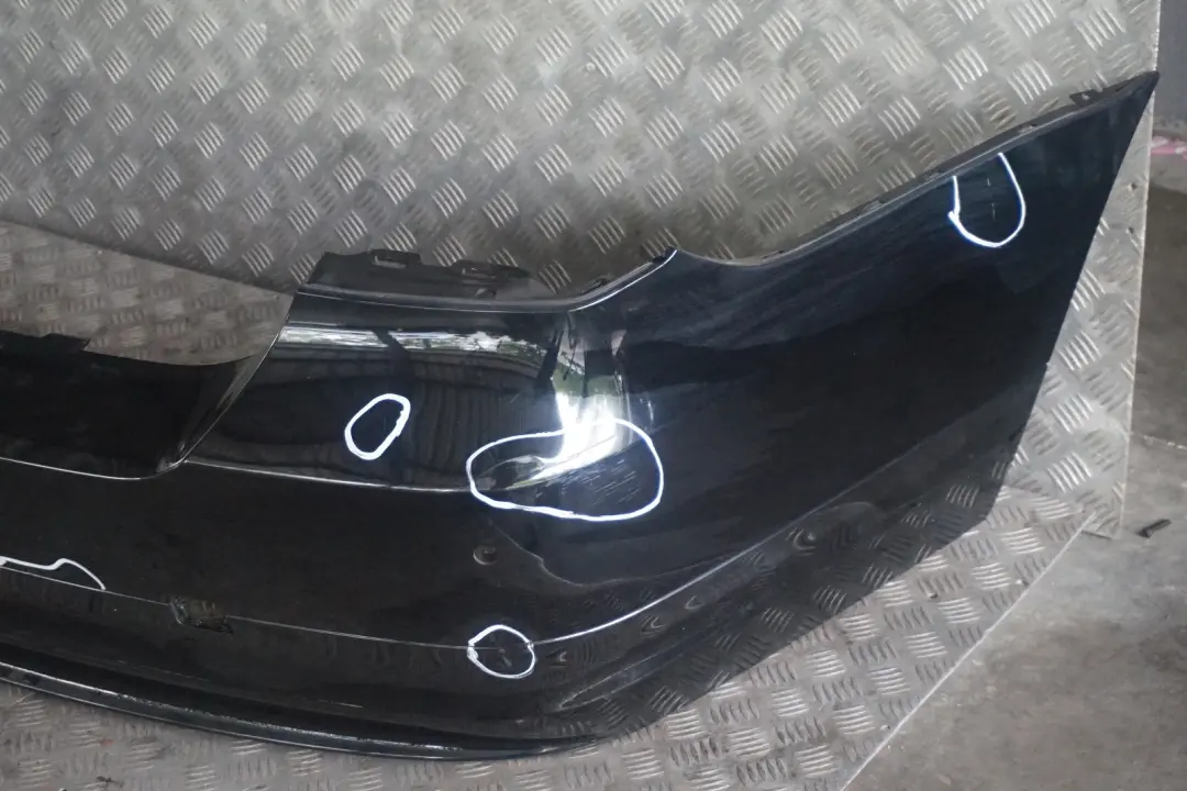 BMW 3 Series E90 LCi Lift Rear Bumper Trim Panel Schwarz 2 Black - 668 - SKU 0036874-SCH - Part number 0036875