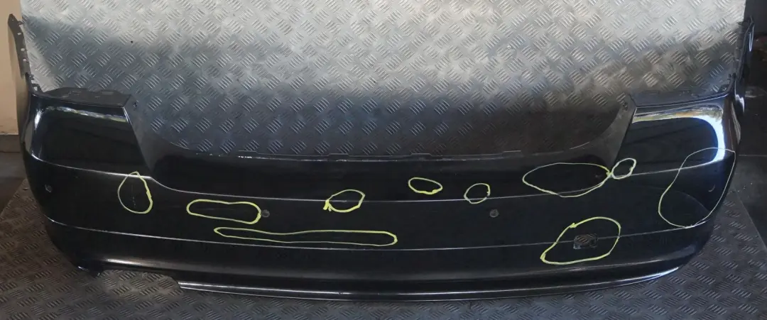 BMW 3 Series E90 LCi 1 Lift Rear Bumper Trim Panel Schwarz 2 Black - 668 - SKU 0036874-SCH1 - Part number 0036875