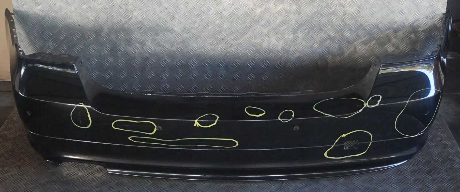 BMW 3 Series E90 LCi 1 Lift Rear Bumper Trim Panel Schwarz 2 Black - 668