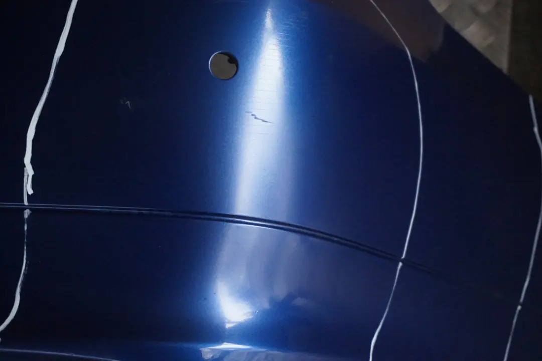 BMW 3 Series E90 LCi Lift 1 Rear Bumper Trim Panel PDC Montegoblau Montego Blue - SKU 0036875-MTB1 - Part number 0036875