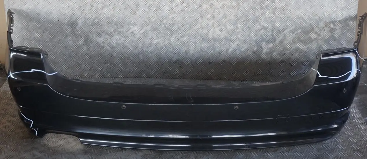 BMW 3 Series E91 LCI Rear Bumper Trim Panel Black Sapphire Metallic - 475