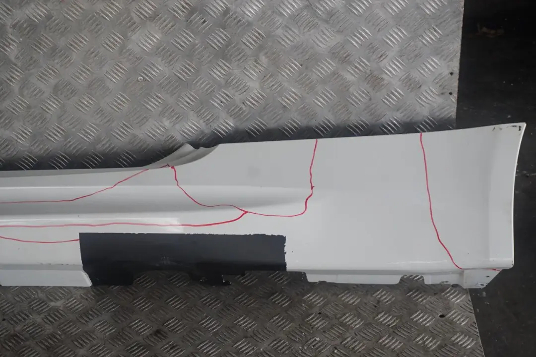 BMW 3 E93 M3 Convertible Sill Strip Side Skirt Left N/S Alpinweiss White - 300 - SKU 0037011-AW - Part number 0037011