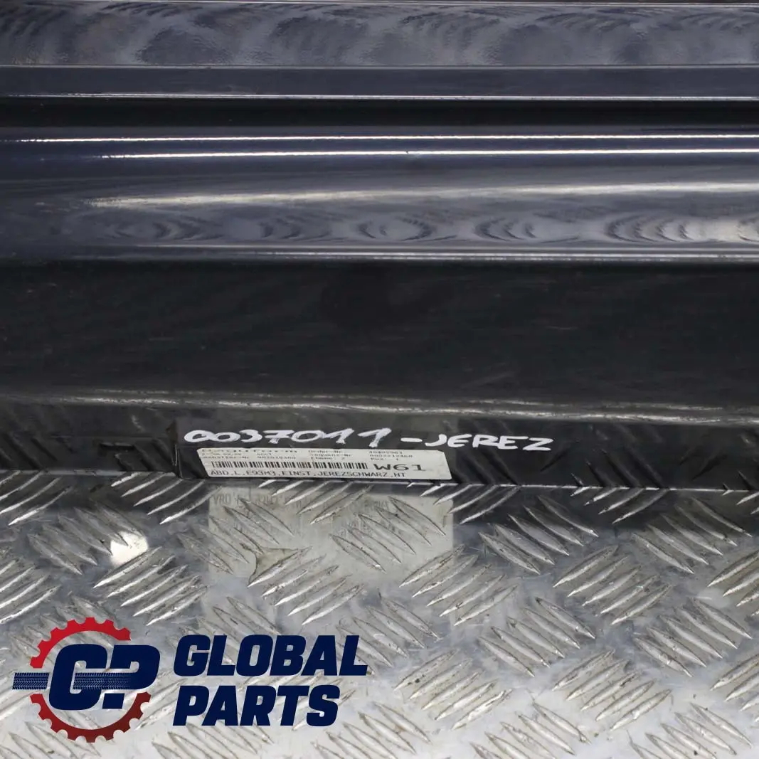 Schwellerleiste Schweller Links Jerezschwarz - A73 für BMW 3 er E93 M3 Cabrio mit Teilenummer 0037011 BMW 3 er E93 M3 Cabrio Schwellerleiste Schweller Links Jerezschwarz - A73 - SKU 0037011-JEREZ - Teilenummer 0037011