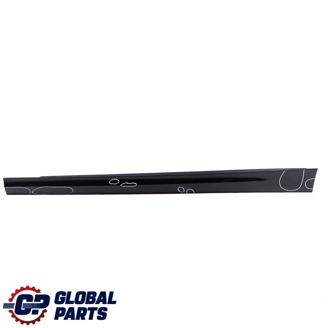 Sill Strip Side Skirt Left N/S Black Sapphire - 475 to BMW 3 Series E90 E91 LCI with Part number 0037059 BMW 3 Series E90 E91 LCI Sill Strip Side Skirt Left N/S Black Sapphire - 475 - SKU 0037059-BS3 - Part number 0037059