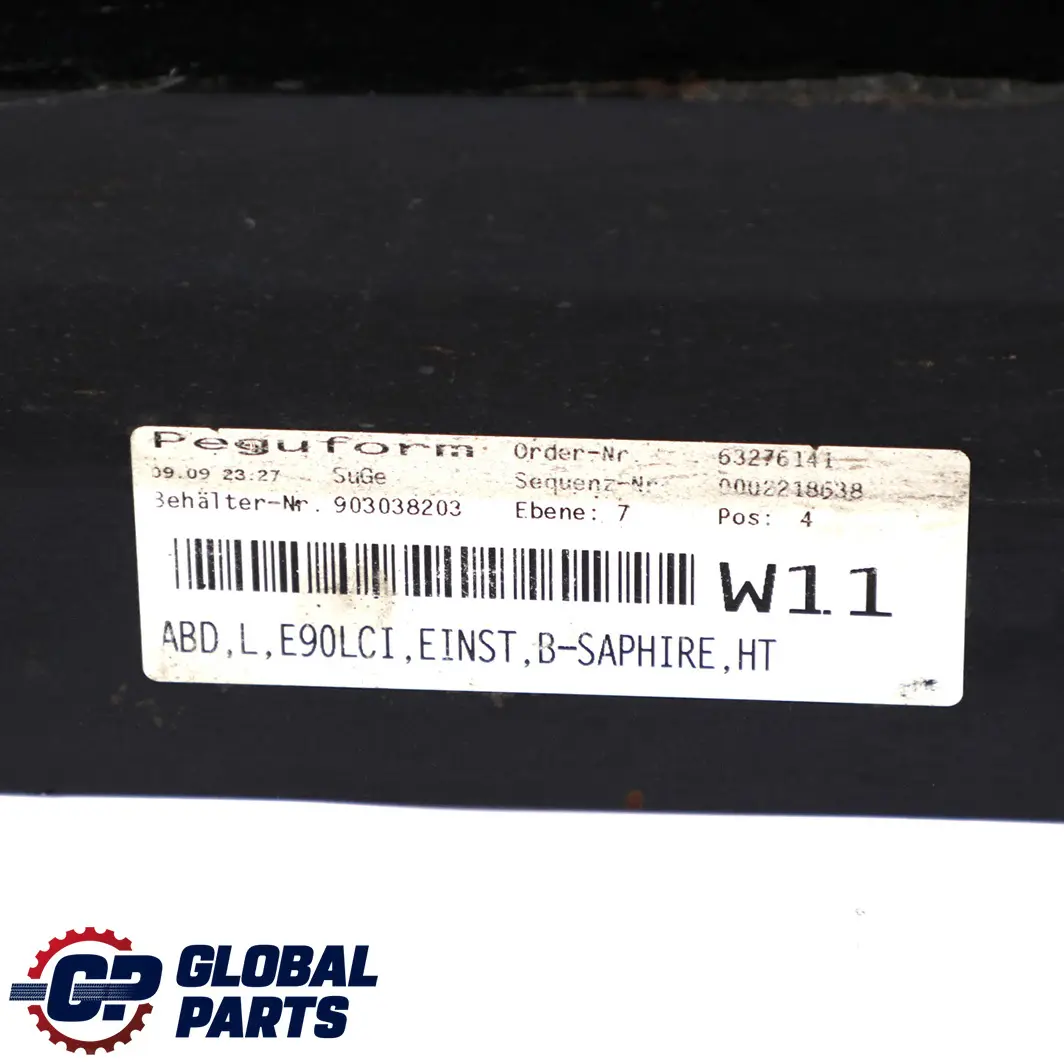 BMW 3 Series E90 E91 LCI Sill Strip Side Skirt Left N/S Black Sapphire - 475 - SKU 0037059-BS3 - Part number 0037059