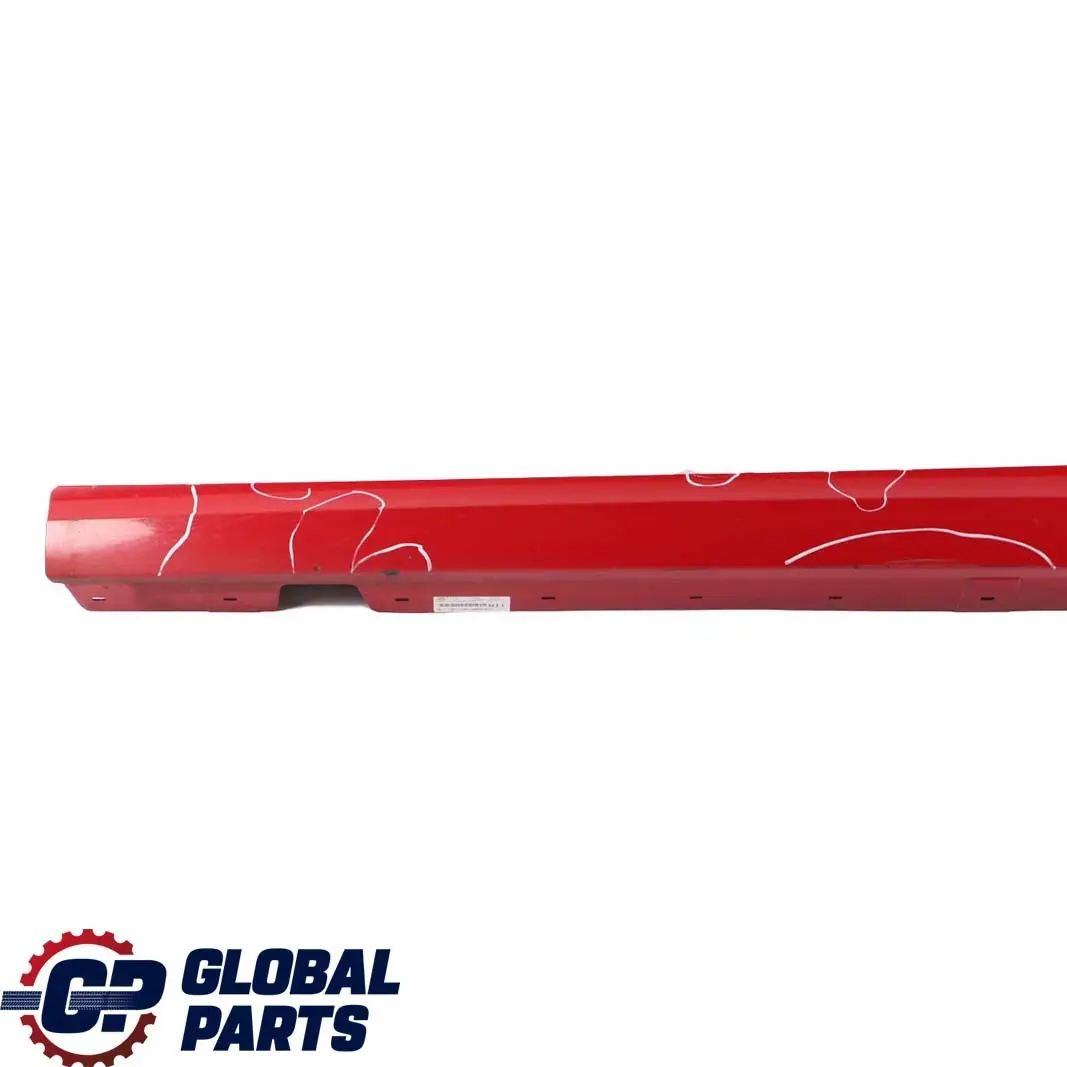Sill Strip Side Skirt Left N/S Karmesinrot Red - A61 to BMW 3 E90 E91 LCI Cover with Part number 0037059 BMW 3 E90 E91 LCI Cover Sill Strip Side Skirt Left N/S Karmesinrot Red - A61 - SKU 0037059-KAR4 - Part number 0037059