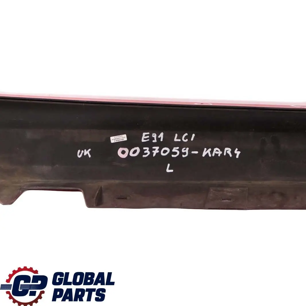 Sill Strip Side Skirt Left N/S Karmesinrot Red - A61 to BMW 3 E90 E91 LCI Cover with Part number 0037059 BMW 3 E90 E91 LCI Cover Sill Strip Side Skirt Left N/S Karmesinrot Red - A61 - SKU 0037059-KAR4 - Part number 0037059