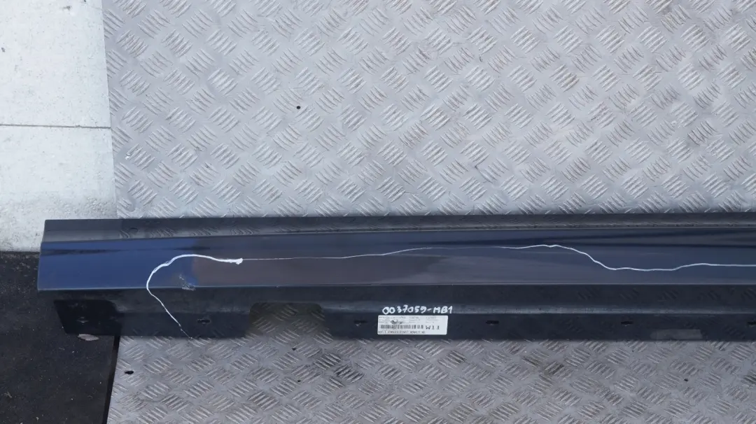 Sill Strip Side Skirt Left N/S Monacoblau Monaco Blu to BMW 3 Series E90 E91 LCI 1 with Part number 0037059 BMW 3 Series E90 E91 LCI 1 Sill Strip Side Skirt Left N/S Monacoblau Monaco Blu - SKU 0037059-MB1 - Part number 0037059