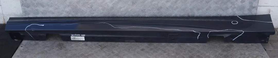 BMW E90 LCI nakładka próg lewy monacoblau A35 - SKU 0037059-MB1 - Numer Części 0037059