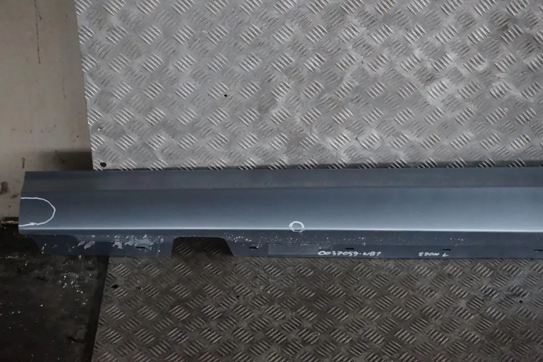 BMW 3 Series E90 E91 LCI 1 Sill Strip Side Skirt left N/S Bluewater Blue Water - SKU 0037059-WB1 - Part number 0037059