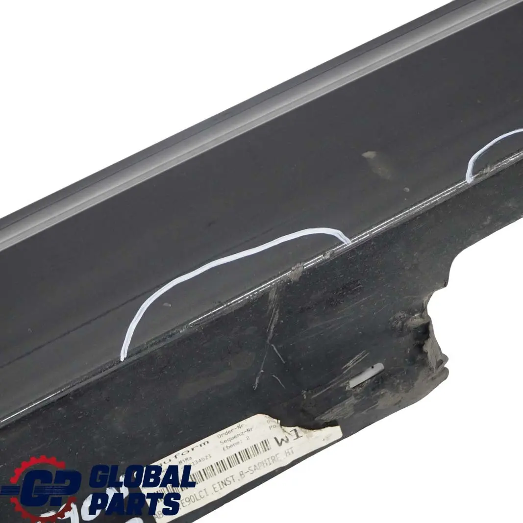 BMW 3 E90 E91 LCI Schwellerleiste Blende Schweller Rechts Sapphire Schwarz - SKU 0037060-BS3 - Teilenummer 0037060