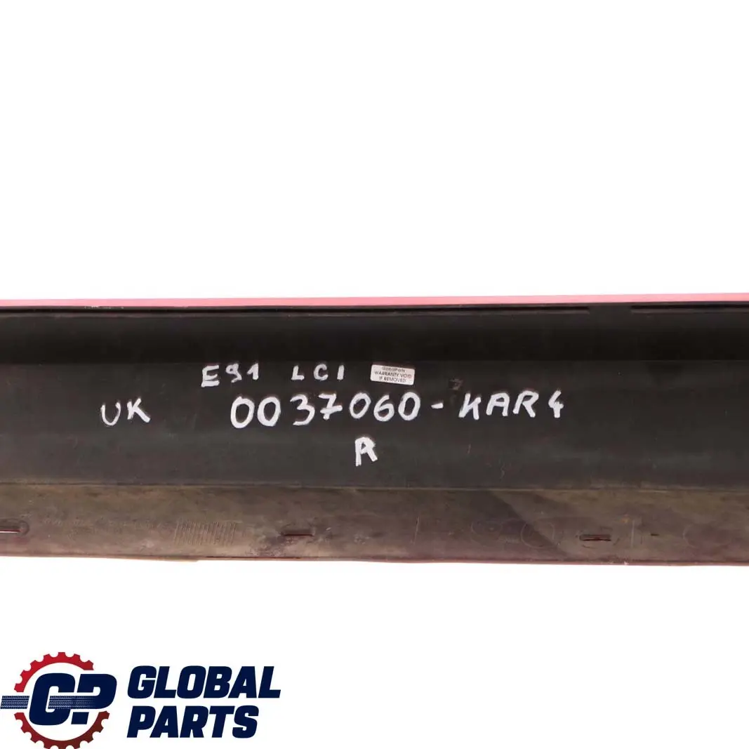 Sill Strip Side Skirt Right O/S Karmesinrot Crimson Red - A61 to BMW 3 E90 E91 LCI with Part number 0037060 BMW 3 E90 E91 LCI Sill Strip Side Skirt Right O/S Karmesinrot Crimson Red - A61 - SKU 0037060-KAR4 - Part number 0037060