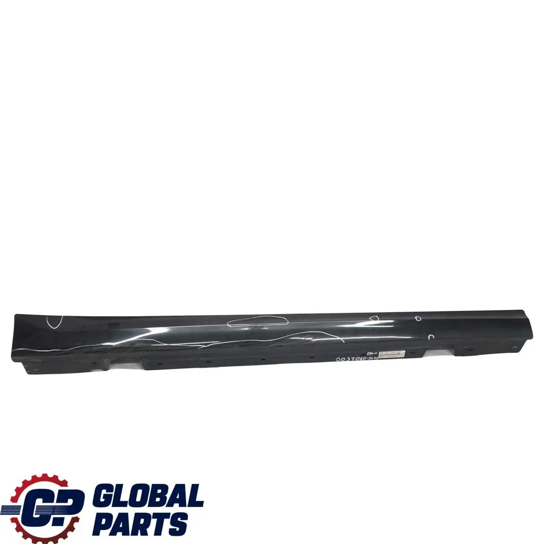 BMW E90 E91 LCI Sill Strip Faldon Lateral Derecho Schwarz 2 Negro - 668