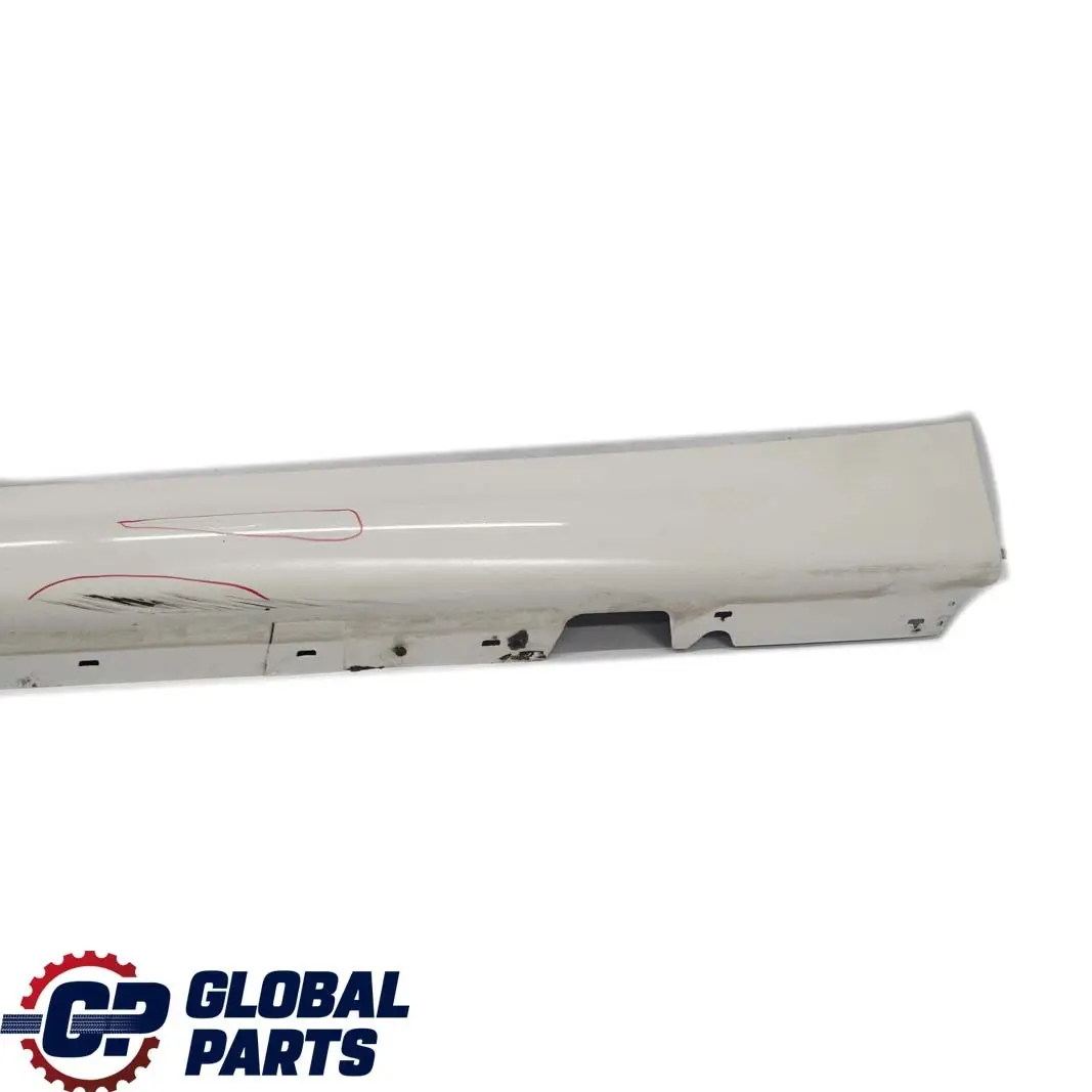 BMW 3 E90 LCI M Sport Sill Strip Side Skirt Left N/S Alpinweiss White 3 - 300 - SKU 0037229-AW - Part number 0037229