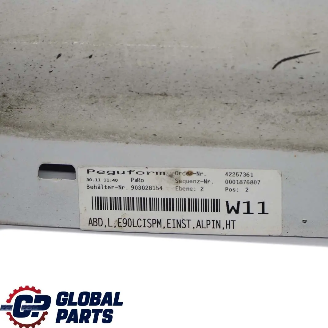 BMW 3 E90 LCI M Sport Sill Strip Side Skirt Left N/S Alpinweiss White 3 - 300 - SKU 0037229-AW - Part number 0037229