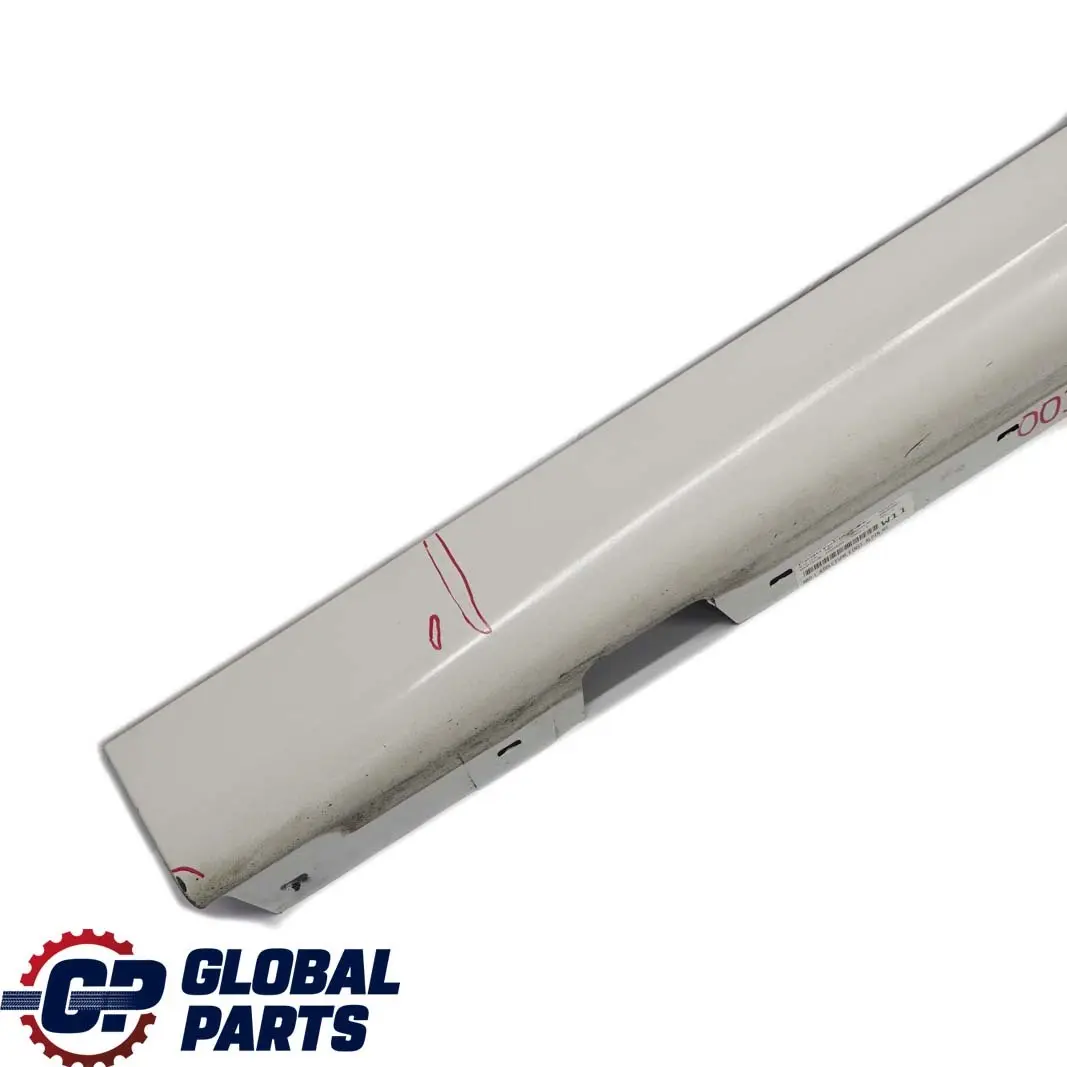 BMW 3 E90 LCI M Sport Sill Strip Side Skirt Left N/S Alpinweiss White 3 - 300 - SKU 0037229-AW - Part number 0037229