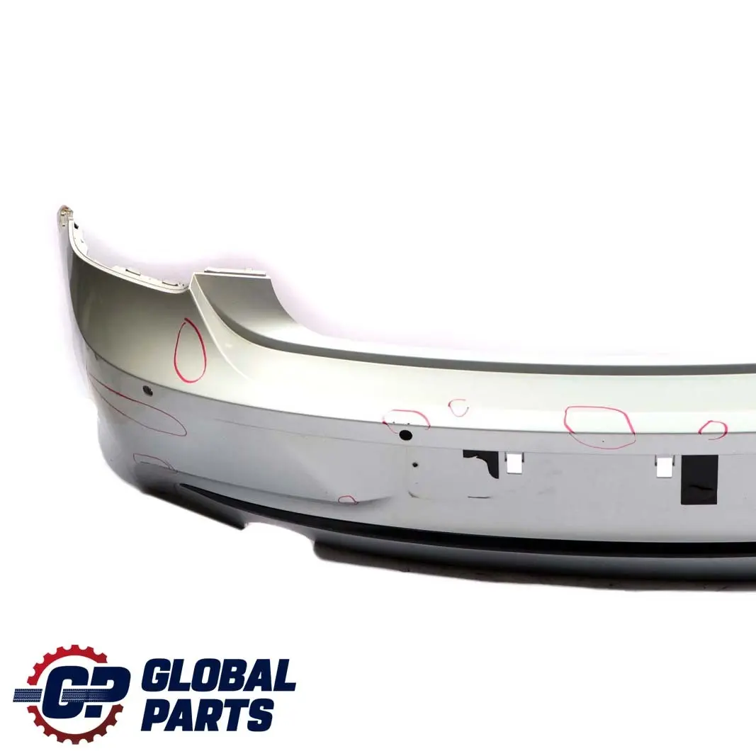 Bumper Trim Panel Glacier Silber Silver Metallic to BMW F20 F21 Sport Line Rear with Part number 0038878 BMW F20 F21 Sport Line Rear Bumper Trim Panel Glacier Silber Silver Metallic - SKU 0038878-GSB - Part number 0038878