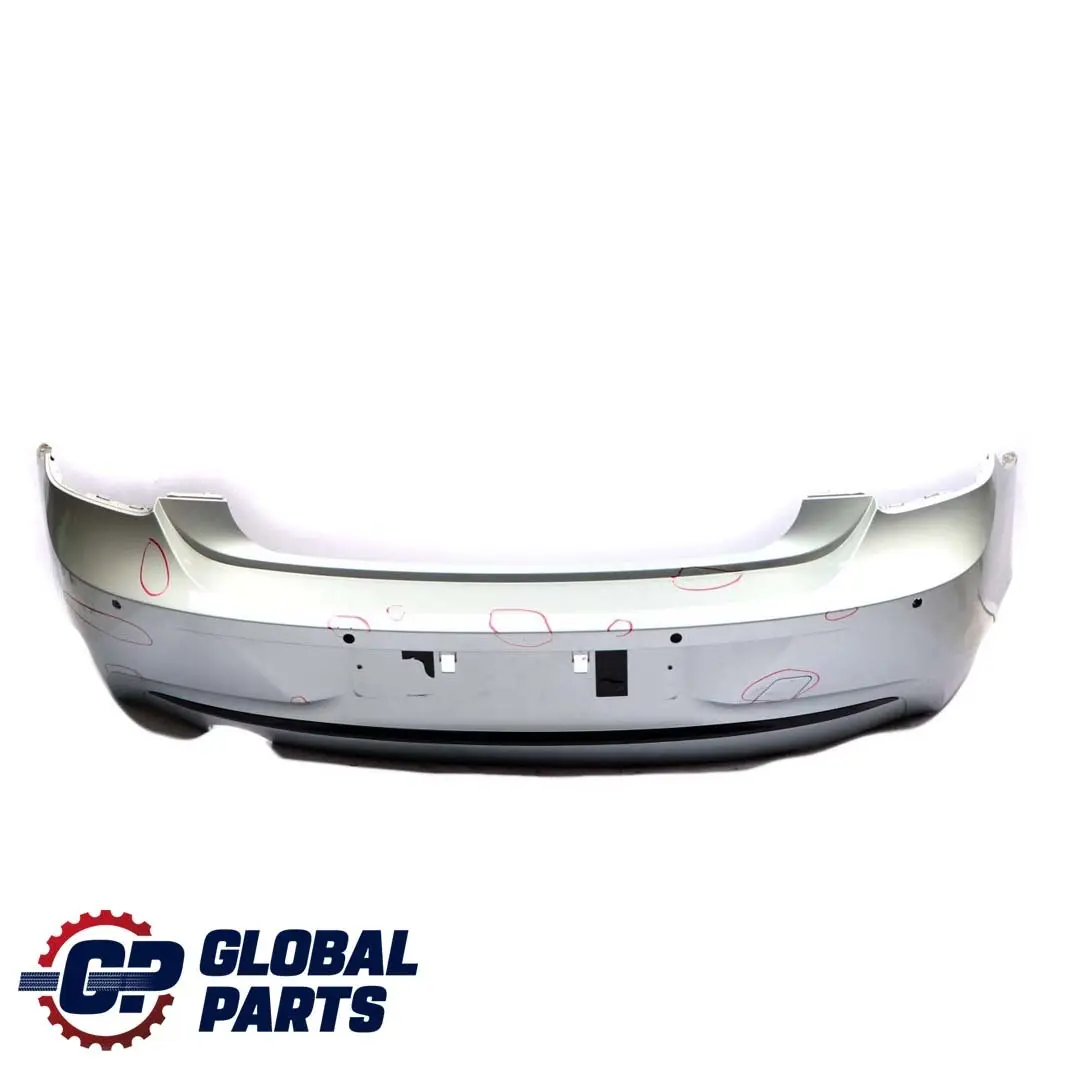 Bumper Trim Panel Glacier Silber Silver Metallic to BMW F20 F21 Sport Line Rear with Part number 0038878 BMW F20 F21 Sport Line Rear Bumper Trim Panel Glacier Silber Silver Metallic - SKU 0038878-GSB - Part number 0038878
