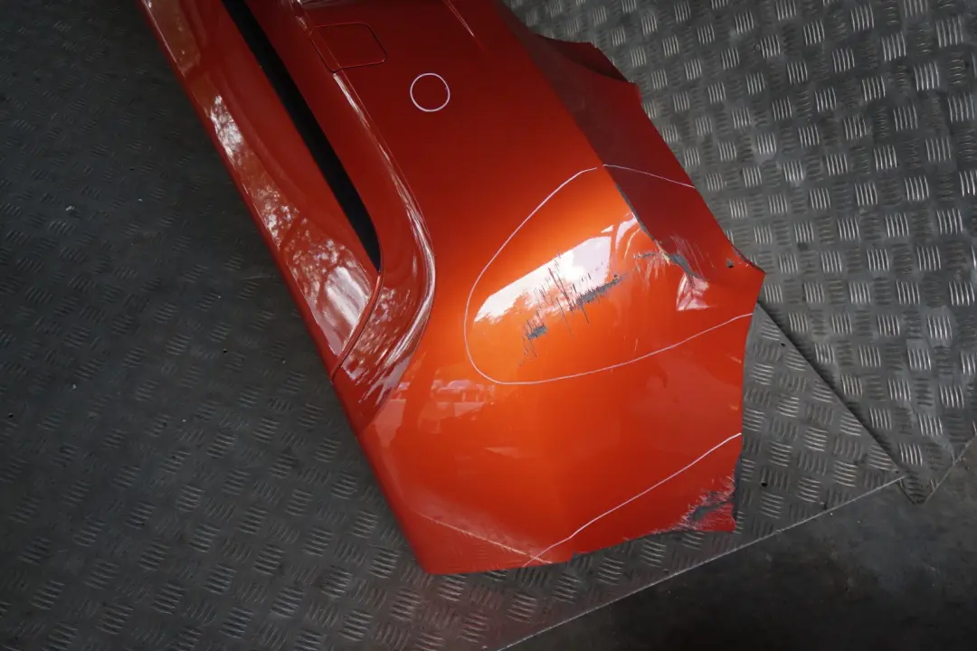 Bumper Trim Panel Valencia Orange Metallic - B44 to BMW 1 Series F20 F21 Rear with Part number 0038882 BMW 1 Series F20 F21 Rear Bumper Trim Panel Valencia Orange Metallic - B44 - SKU 0038882-ORG - Part number 0038882