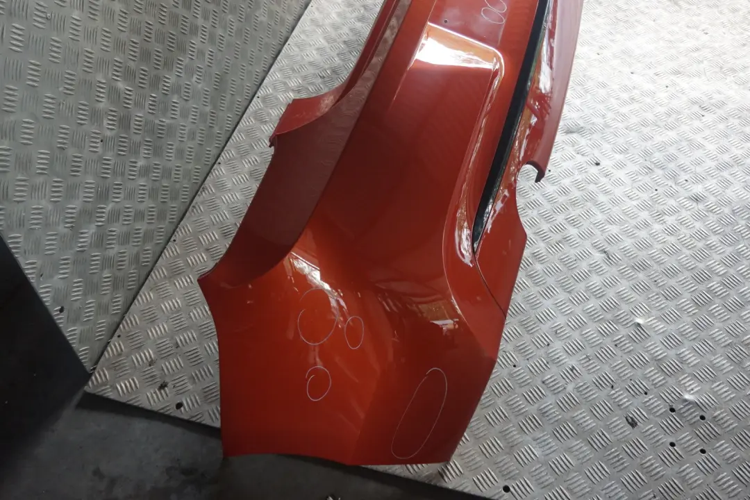 Bumper Trim Panel Valencia Orange Metallic - B44 to BMW 1 Series F20 F21 Rear with Part number 0038882 BMW 1 Series F20 F21 Rear Bumper Trim Panel Valencia Orange Metallic - B44 - SKU 0038882-ORG - Part number 0038882