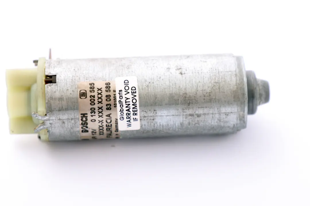 Adjustment Drive Motor Bosch 0 130 002 585 to BMW 7 Series E65 Rear Seat with Part number 0130002585 BMW 7 Series E65 Rear Seat Adjustment Drive Motor Bosch 0 130 002 585 - SKU 130002585 - Part number 0130002585