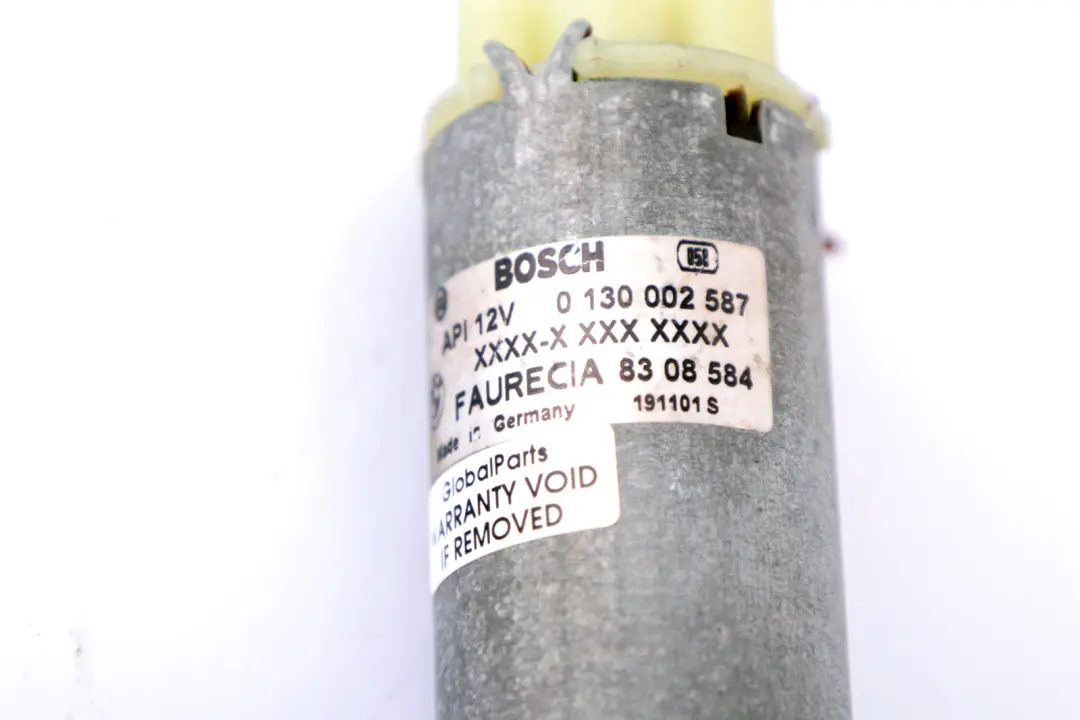 Adjustment Drive Motor Bosch 0 130 002 587 to BMW 7 Series E65 Rear Seat with Part number 0130002587 BMW 7 Series E65 Rear Seat Adjustment Drive Motor Bosch 0 130 002 587 - SKU 130002587 - Part number 0130002587