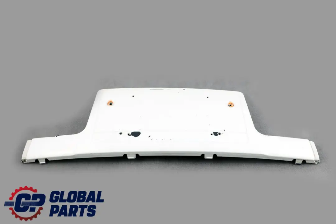 BMW 7 E65 E66 Japan Front Licence Plate Holder Base Alpinweiss Alpine White 300 - SKU 0136435-AW - Part number 0136435