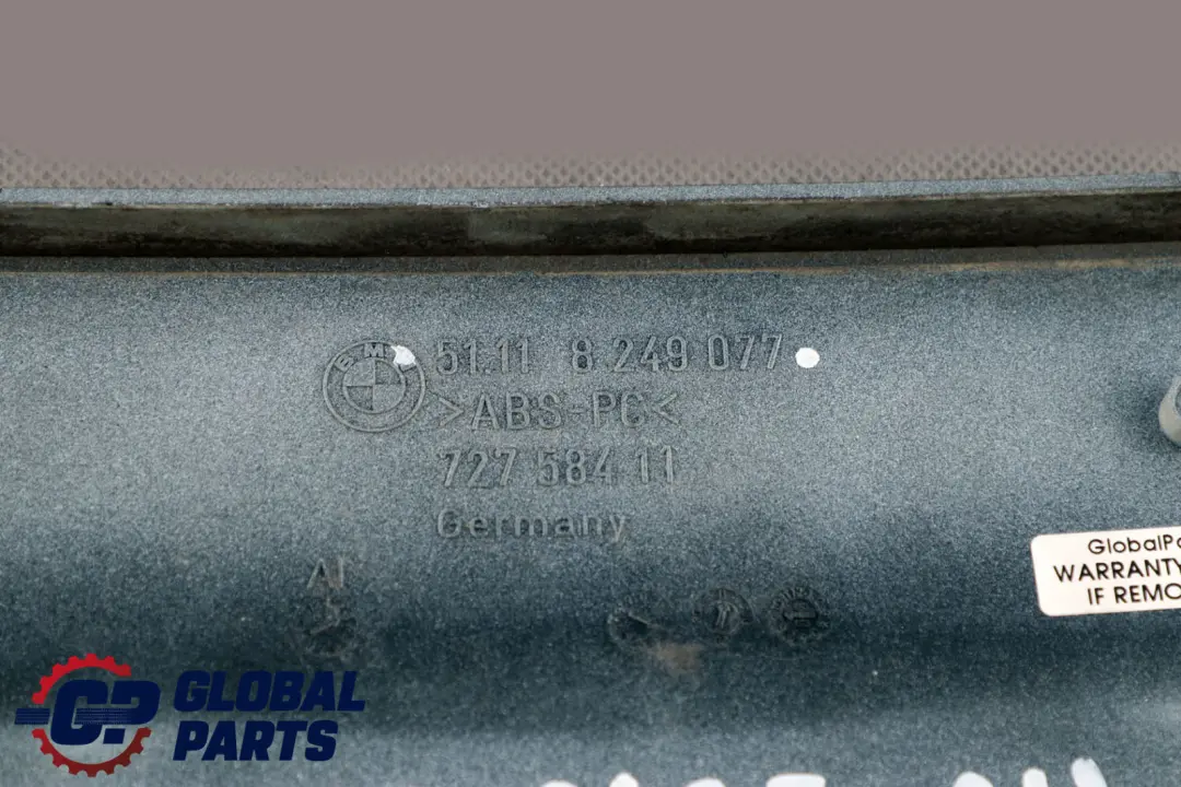 BMW 7 E65 E66 Japan Front Licence Plate Holder Base Alpinweiss Alpine White 300 - SKU 0136435-AW - Part number 0136435