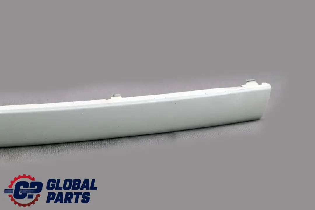 Front Bumper Guard Trim Strip Left N/S Alpinweiss 8223233 to BMW 7 Series E65 E66 with Part number 0136458 BMW 7 Series E65 E66 Front Bumper Guard Trim Strip Left N/S Alpinweiss 8223233 - SKU 0136458-AW - Part number 0136458