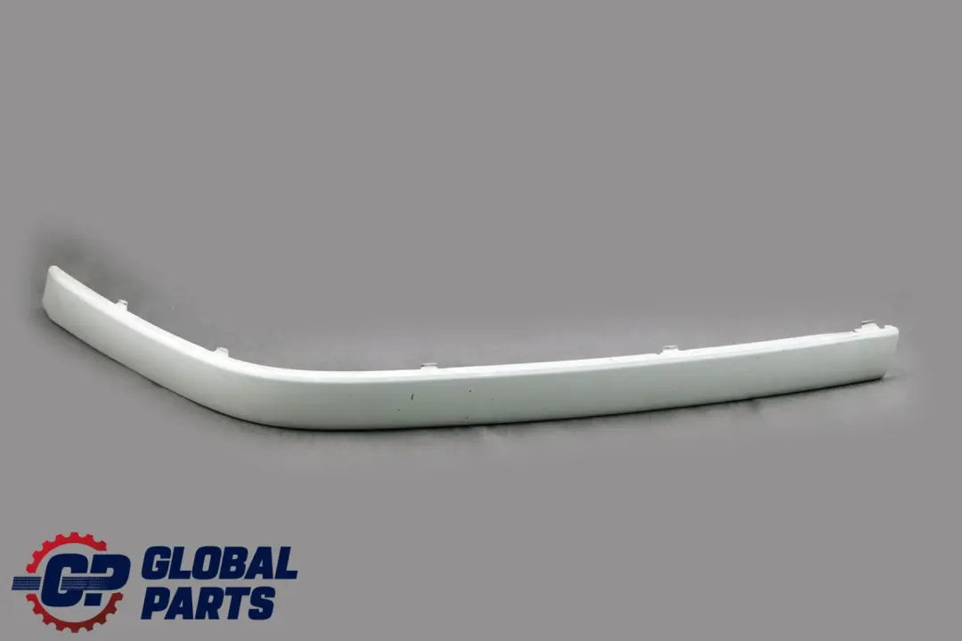 Front Bumper Guard Trim Strip Left N/S Alpinweiss 8223233 to BMW 7 Series E65 E66 with Part number 0136458 BMW 7 Series E65 E66 Front Bumper Guard Trim Strip Left N/S Alpinweiss 8223233 - SKU 0136458-AW - Part number 0136458