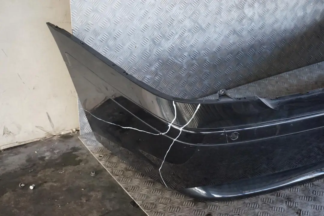 BMW 7 Series E65 E66 E67 Rear Bumper Panel Black Sapphire Metallic - 475 - SKU 0136743-BS - Part number 0136743