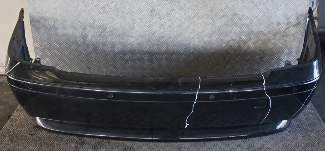 BMW 7 Series E65 E66 E67 Rear Bumper Panel Black Sapphire Metallic - 475 - SKU 0136743-BS - Part number 0136743
