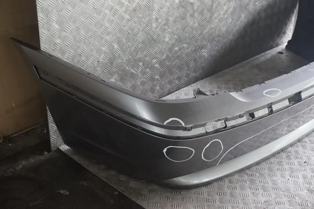 BMW 7 Series E65 E66 Rear Bumper Trim Panel Sterlinggrau Grey Metallic - 472 - SKU 0136743-STG - Part number 0136743