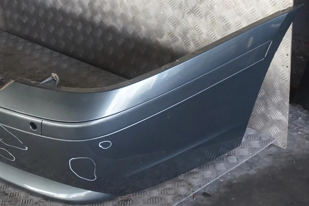 BMW 7 Series E65 E66 Rear Bumper Trim Panel Titangrau II Titan Grey - A36 - SKU 0136743-TGR - Part number 0136743